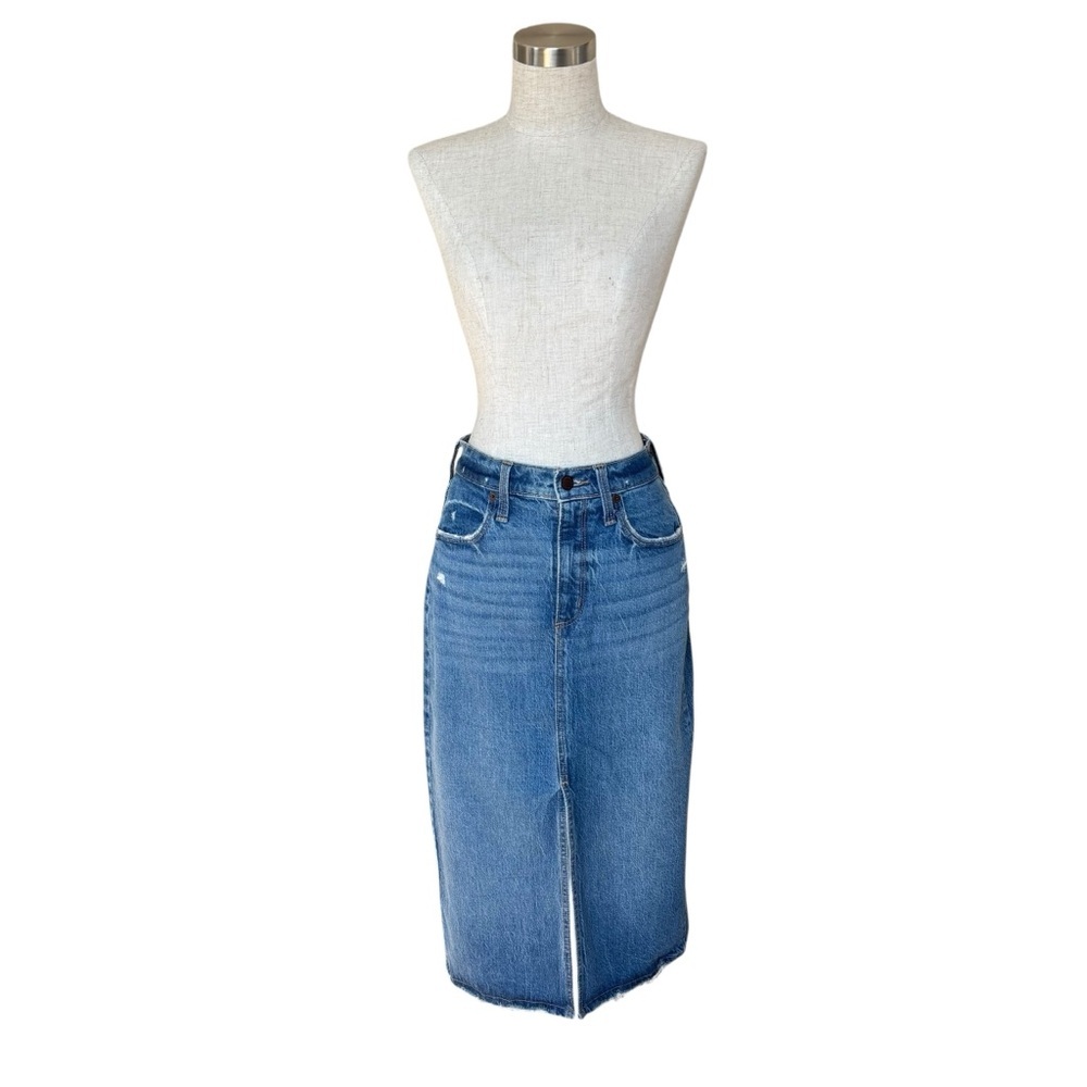 Universal Thread Medium-Wash Denim High Rise Midi… - image 1